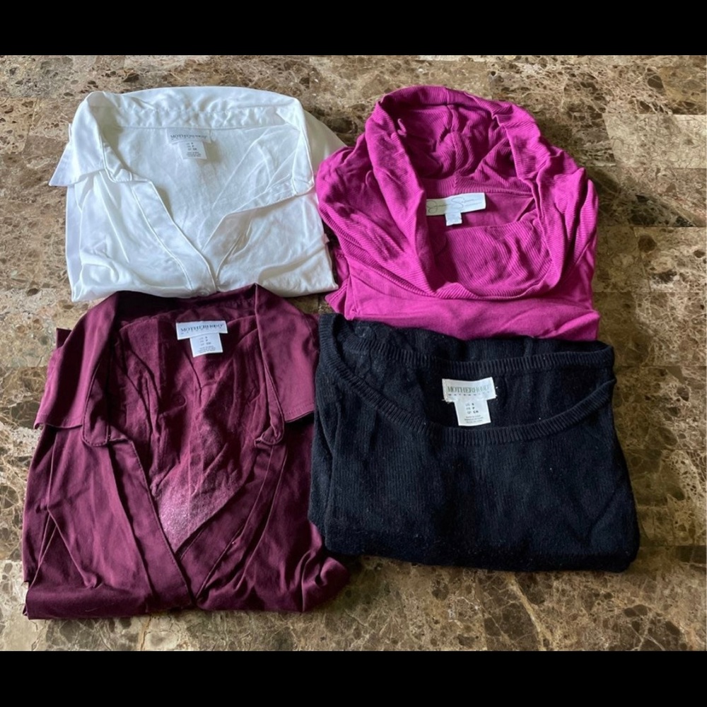 Lot of 4 Motherhood Maternity Tops Size Small
